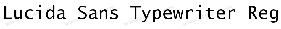 Lucida Sans Typewriter Regular字体转换